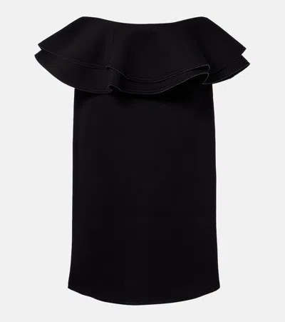 荷叶边中长半身裙