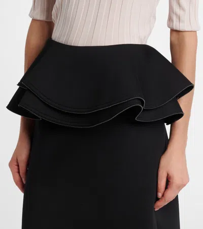 荷叶边中长半身裙