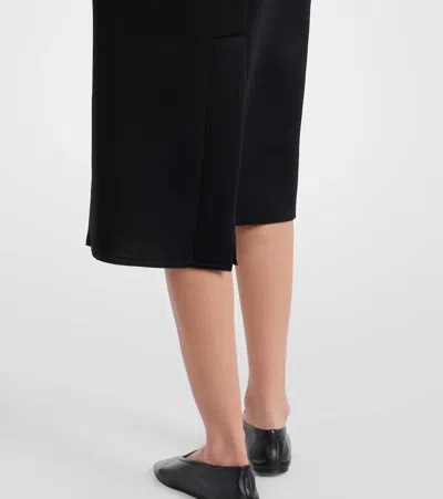 荷叶边中长半身裙