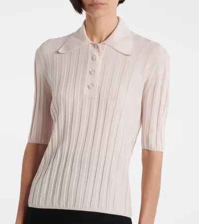 罗纹针织羊毛POLO衫