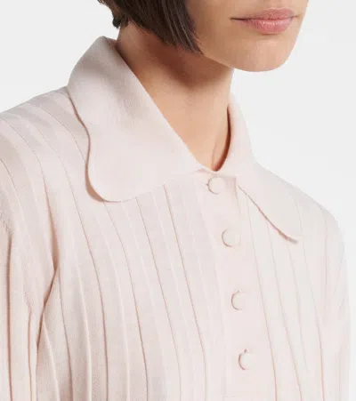 罗纹针织羊毛POLO衫