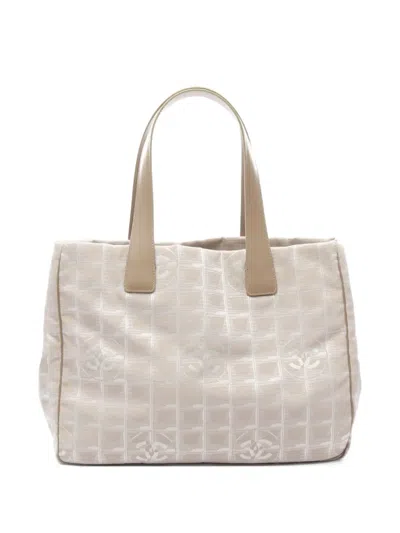 Pre-owned Chanel 2004-2005 New Travel Line Mm Tote Bag In Pink