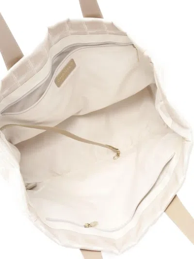 Pre-owned Chanel 2004-2005 New Travel Line Mm Tote Bag In Pink