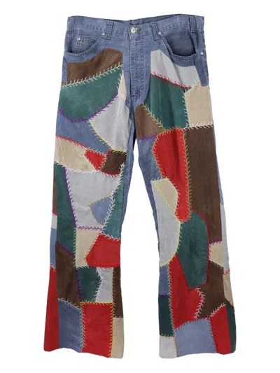 Readymade Corduroy Patchwork Trousers In Multi