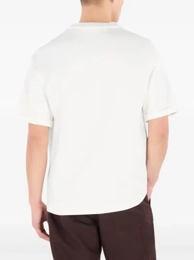 Roberto Cavalli Embroidered Logo T-shirt In White