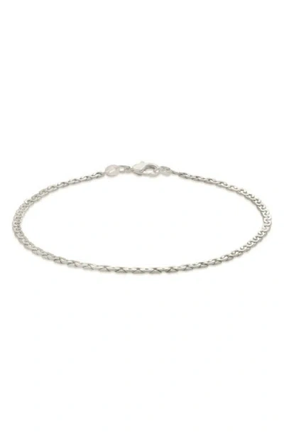 Sterling Forever Arya Anklet In Silver