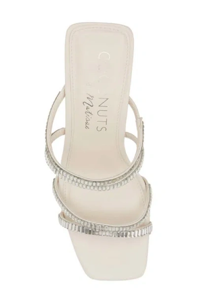 Coconuts By Matisse Aria Rhinestone Sandal In White
