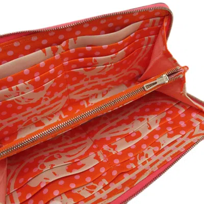 Pre-owned Hermes Pink Rose Azalee Epsom Leather Long Wallet (bi-fold) ()