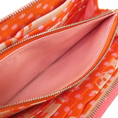 Pre-owned Hermes Pink Rose Azalee Epsom Leather Long Wallet (bi-fold) ()