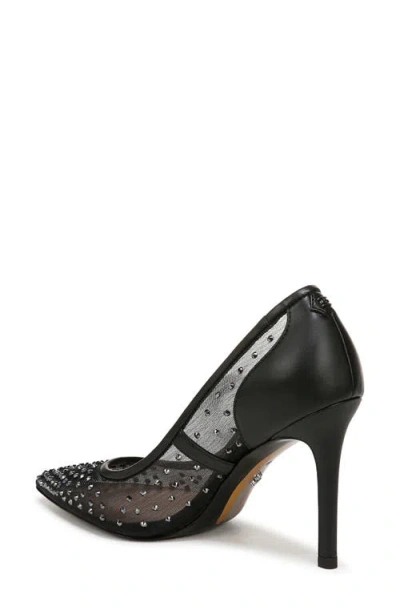 Sam Edelman Hazel Mesh Pointed Toe Pump Black Mesh In Black