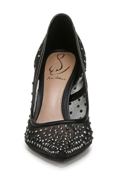 Sam Edelman Hazel Mesh Pointed Toe Pump Black Mesh In Black