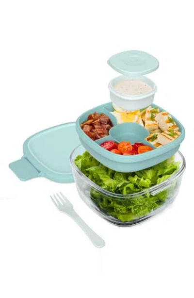 Bentgo Glass Leak Proof Salad Container In Blue