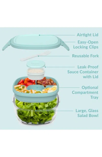 Bentgo Glass Leak Proof Salad Container In Blue