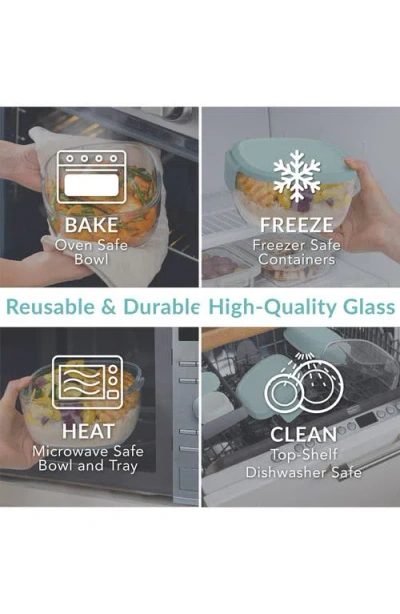 Bentgo Glass Leak Proof Salad Container In Blue