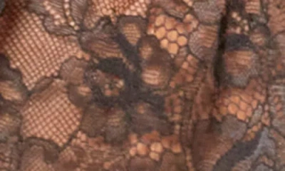 Seven 'til Midnight Seven ‘til Midnight Lace Bra & Thong Set In Gray