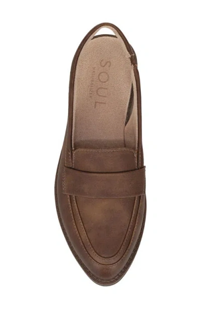 Soul Naturalizer Yeah Slingback Penny Loafers In Brown