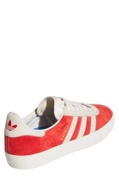 Adidas Originals Adidas Gazelle Adv Skate Shoe In Red