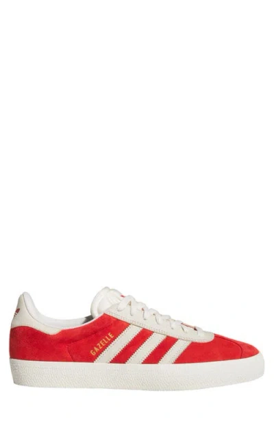 Adidas Originals Adidas Gazelle Adv Skate Shoe In Red