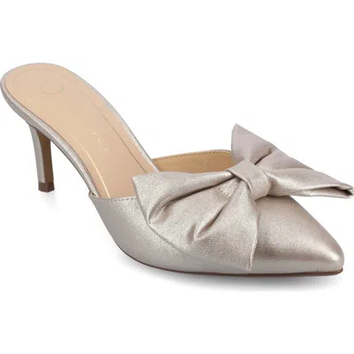 Journee Collection Women's Tiarra Pointed Toe Evening Pumps In Gold