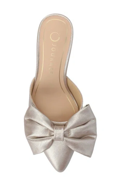 Journee Collection Women's Tiarra Pointed Toe Evening Pumps In Gold