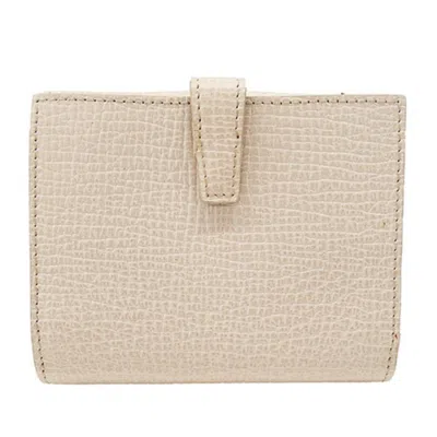 Pre-owned Loewe Ivory Leather Wallet (bi-fold) () In White