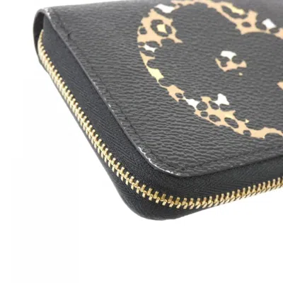 Pre-owned Louis Vuitton Black Coated Canvas Coin Purse/coin Case ()