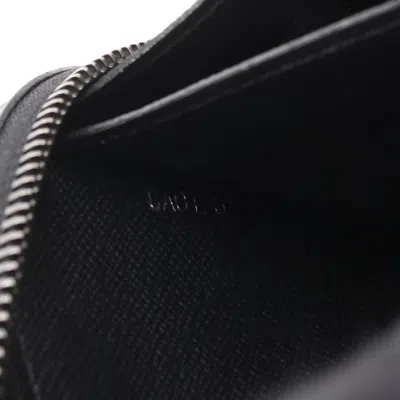 Pre-owned Louis Vuitton Black Pvc Coated Canvas Leather Long Wallet (bi-fold) ()