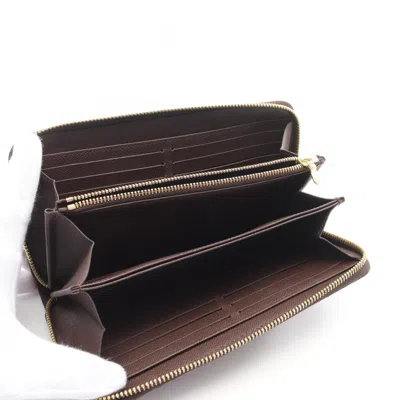Pre-owned Louis Vuitton Brown Damier Canvas Coated Canvas Long Wallet (bi-fold) ()