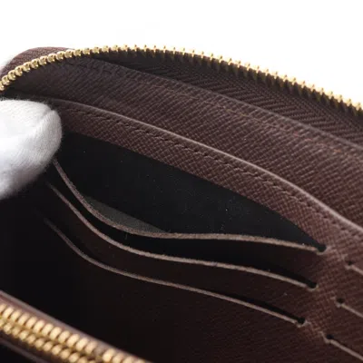 Pre-owned Louis Vuitton Brown Damier Canvas Coated Canvas Long Wallet (bi-fold) ()