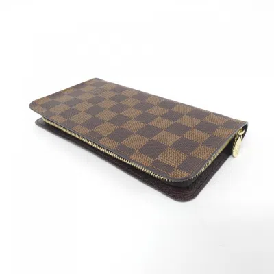 Pre-owned Louis Vuitton Brown Ebene Coated Canvas Coin Purse/coin Case ()