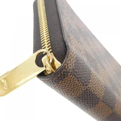 Pre-owned Louis Vuitton Brown Ebene Coated Canvas Coin Purse/coin Case ()
