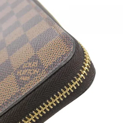Pre-owned Louis Vuitton Brown Ebene Coated Canvas Coin Purse/coin Case ()