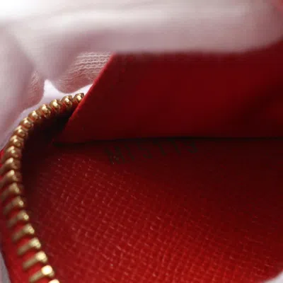 Pre-owned Louis Vuitton Brown Monogram Red Color Coated Canvas Long Wallet (bi-fold) () In Multi