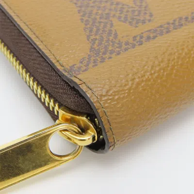 Pre-owned Louis Vuitton Brown Monogram Reverse Long Wallet (bi-fold) ()