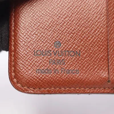 Pre-owned Louis Vuitton Brown Pvc Coated Canvas Wallet (bi-fold) ()