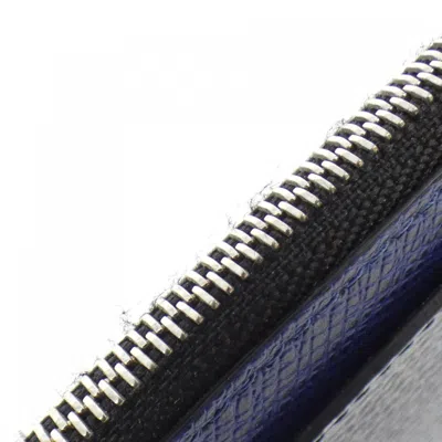 Pre-owned Louis Vuitton Cobalt Coated Canvas Leather Coin Purse/coin Case () In Blue