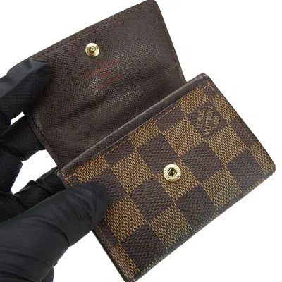 Pre-owned Louis Vuitton Damier Brown Ebene Damier Canvas Coin Purse/coin Case ()