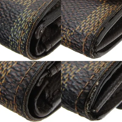Pre-owned Louis Vuitton Damier Brown Ebene Damier Canvas Coin Purse/coin Case ()