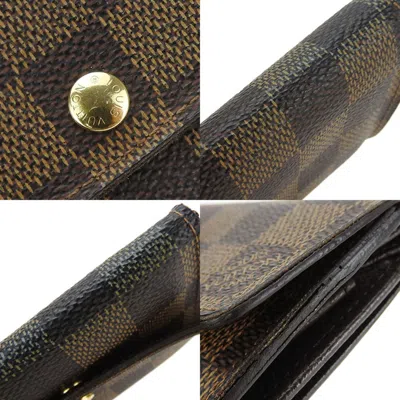 Pre-owned Louis Vuitton Damier Brown Ebene Damier Canvas Coin Purse/coin Case ()