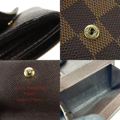 Pre-owned Louis Vuitton Damier Brown Ebene Damier Canvas Coin Purse/coin Case ()