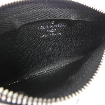 Pre-owned Louis Vuitton Damier Graphite Graphite Coated Canvas Coin Purse/coin Case () In Gray