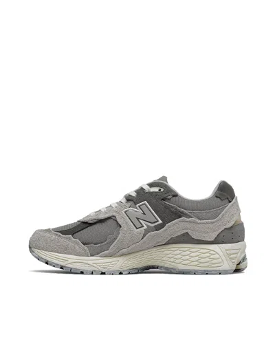 New Balance 2002r Panelled Brushed Suede And Mesh-knit Sneakers In Gray