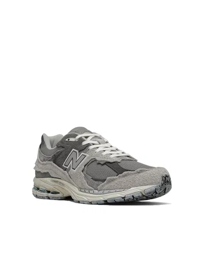 New Balance 2002r Panelled Brushed Suede And Mesh-knit Sneakers In Gray