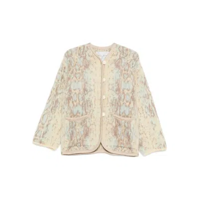 Forte Forte Snakeskin-patterned Cardigan In Brown