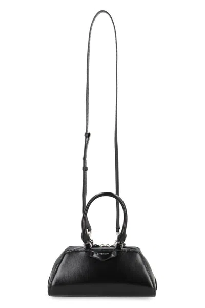 Givenchy Small Antigona Cube East-west Bag In Box Leather In Black