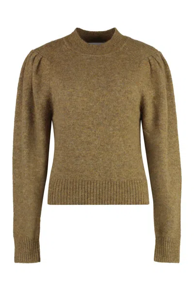 Isabel Marant Étoile Isabel Marant Etoile Honey Wool-blend Crew-neck Sweater In Beige