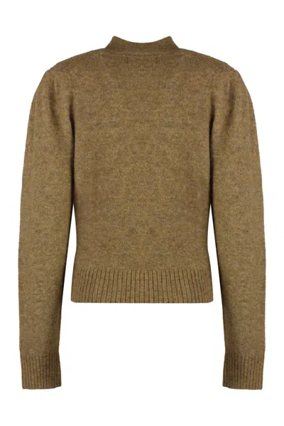 Isabel Marant Étoile Isabel Marant Etoile Honey Wool-blend Crew-neck Sweater In Beige