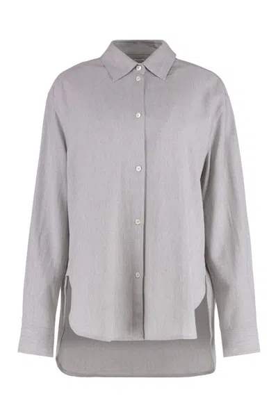 Totême Toteme Viscose Shirt In Gray