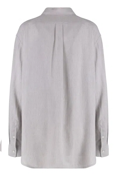 Totême Toteme Viscose Shirt In Gray