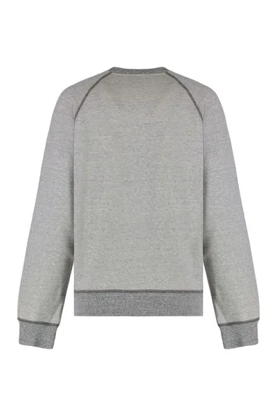 Chloé Cotton Crew-neck Sweatshirt In Gray